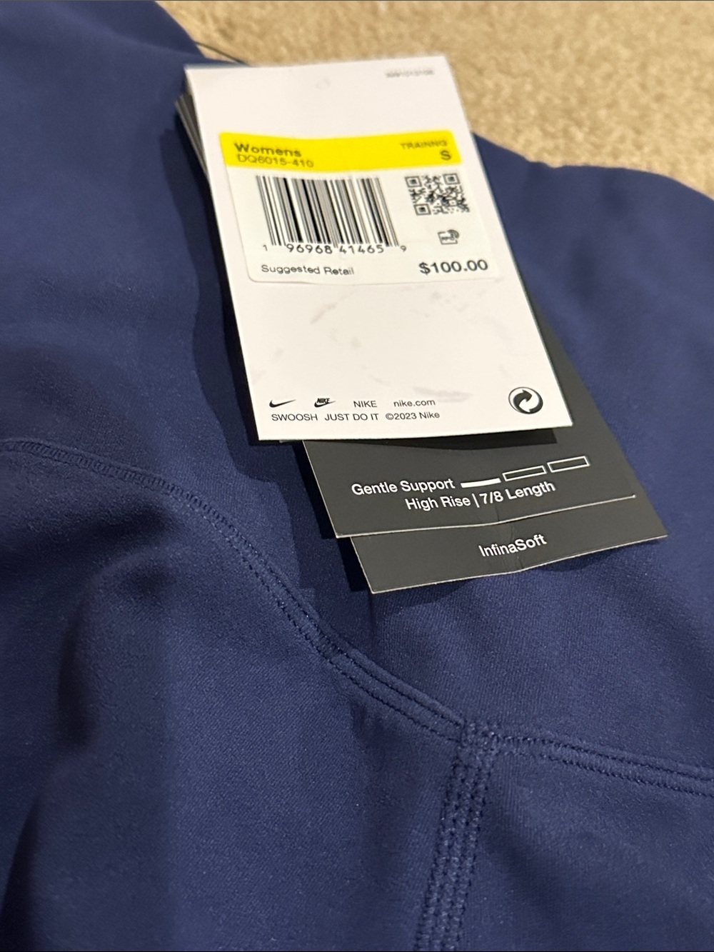 Nike Deep Blue High-Rise Leggings - Picture 11 of 11